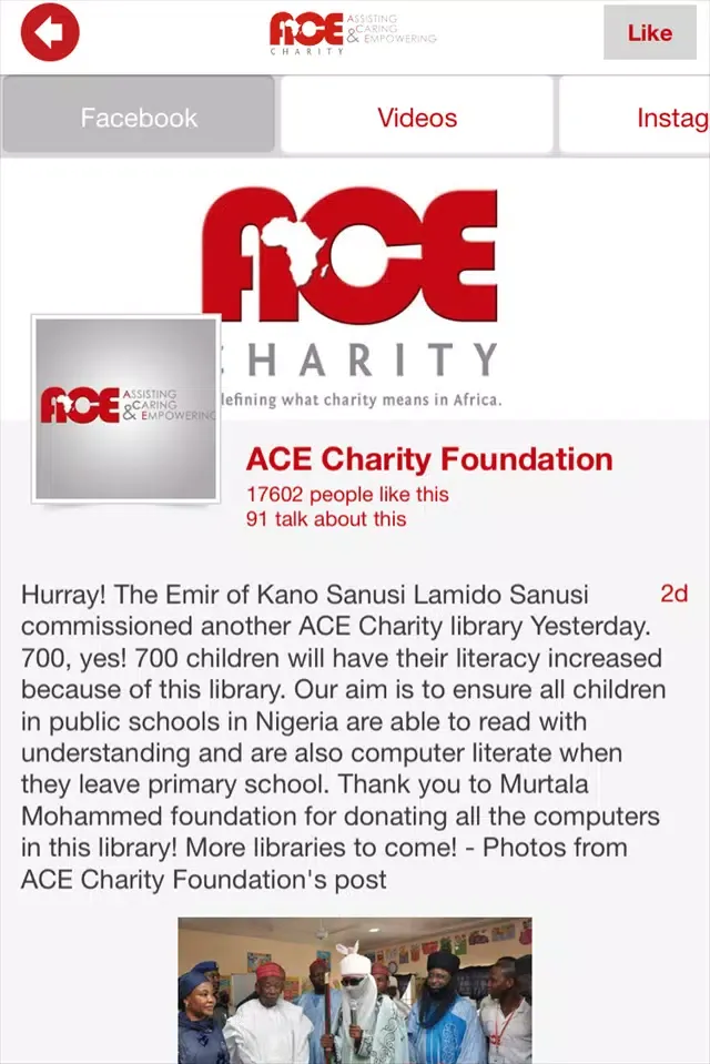 ACE Charity Africa स्क्रीनशॉट