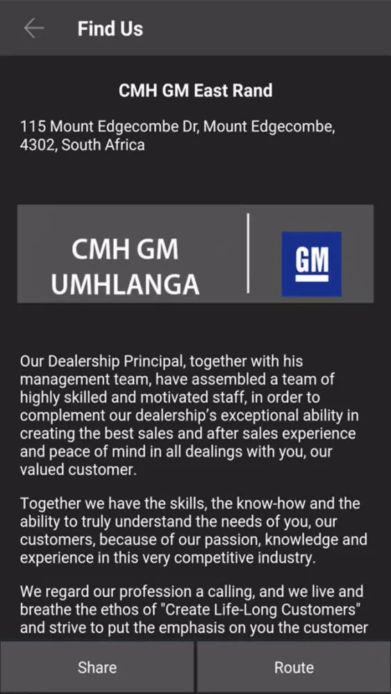 CMH GM Umhlanga स्क्रीनशॉट