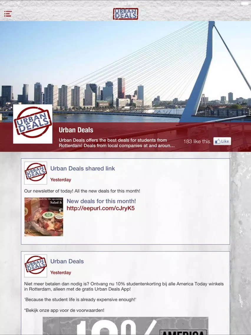 Captures d'écran de Urban Deals iPad 