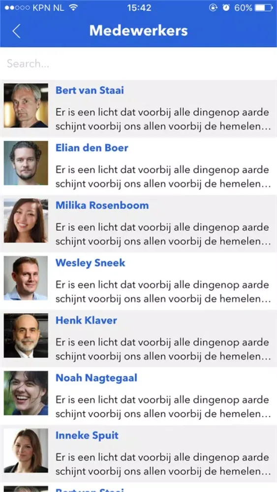Captures d'écran de Bedrijven App