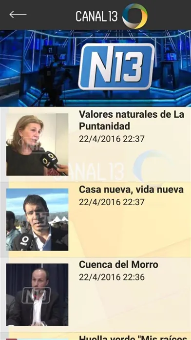 Tangkapan skrin San Luis TV