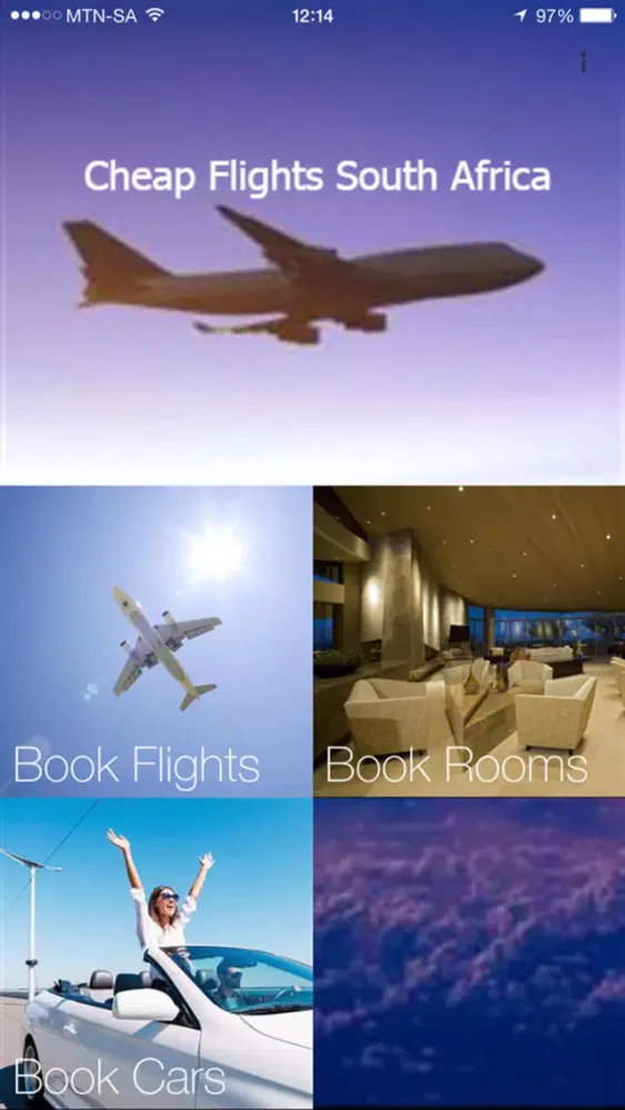 ภาพหน้าจอของ Cheap Flights South Africa