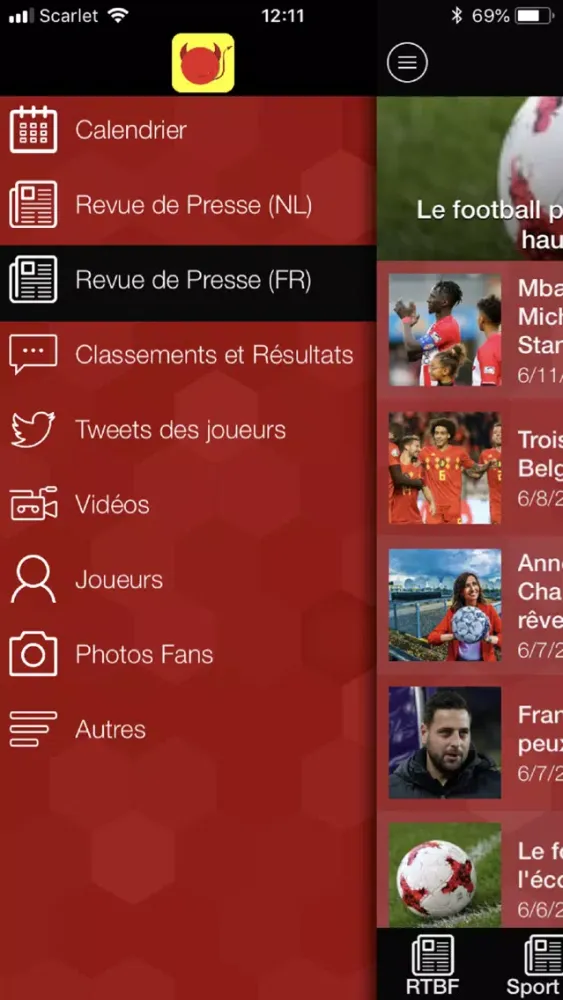 Скриншоты Devils Fan - Belgium Football