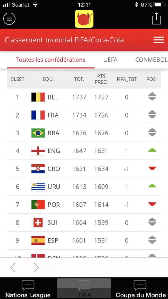 Скриншоты Devils Fan - Belgium Football