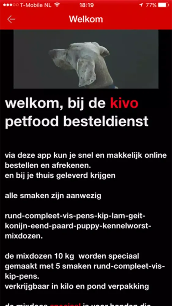 kivo bezorgdienst应用截图