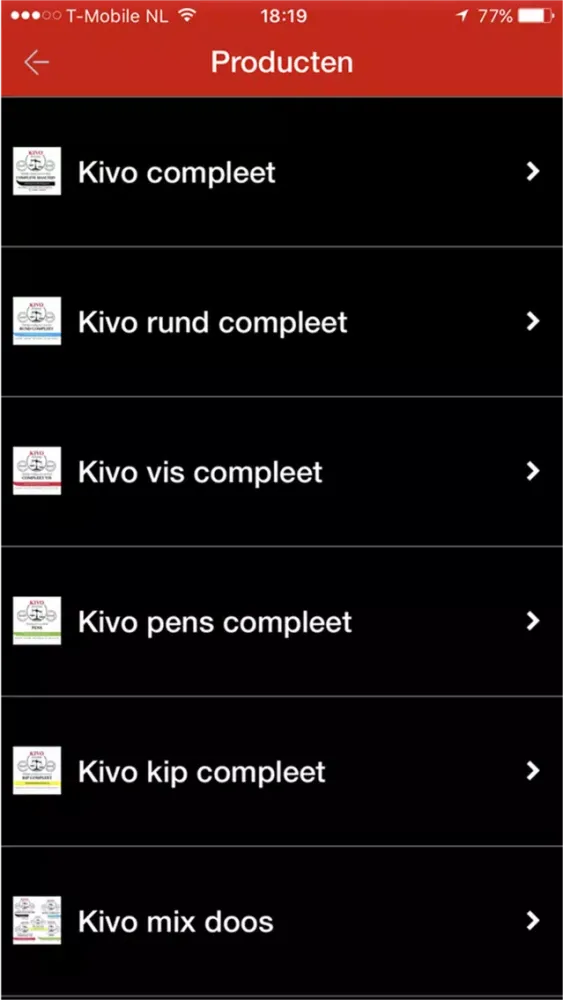 kivo bezorgdienst应用截图