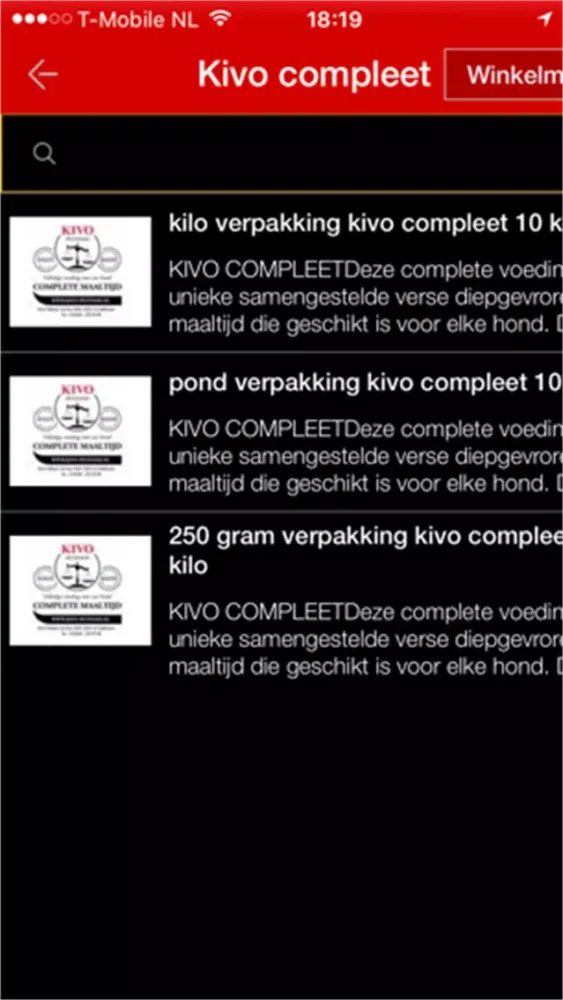 kivo bezorgdienst应用截图