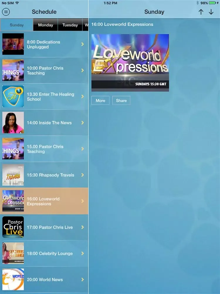 Zrzuty ekranu Loveworld Plus Mobile iPad 
