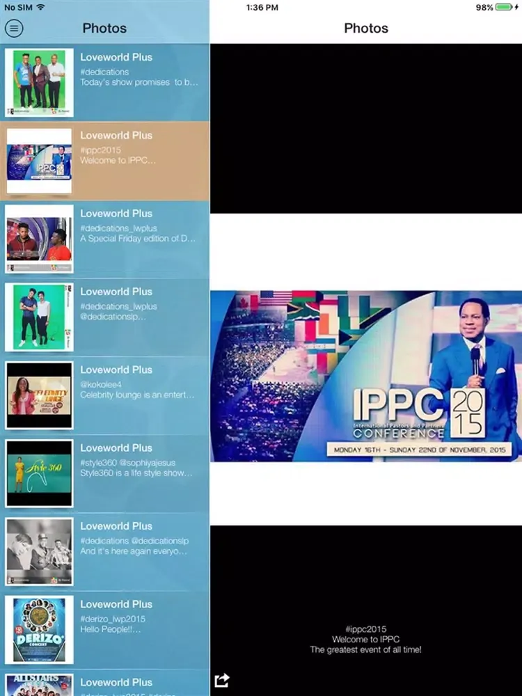 Zrzuty ekranu Loveworld Plus Mobile iPad 