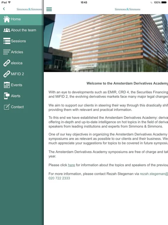 Amsterdam Derivatives Academy iPad  سکرین شاٹس