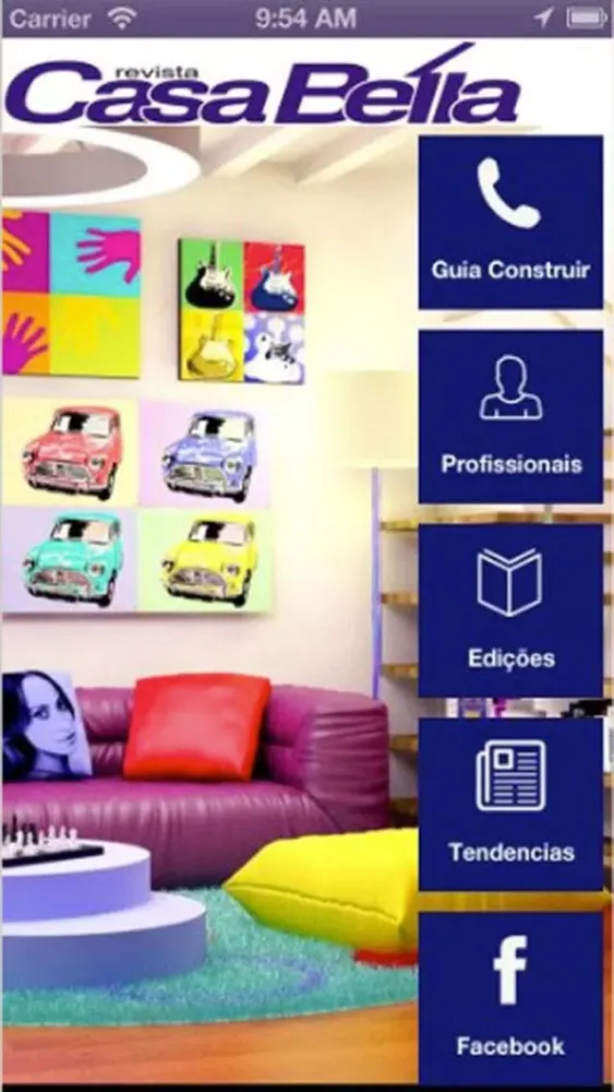 Ảnh chụp màn hình của Revista Casa Bella