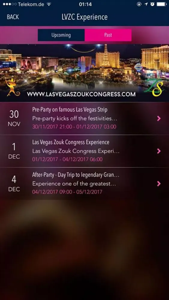 ภาพหน้าจอของ Las Vegas Zouk Congress