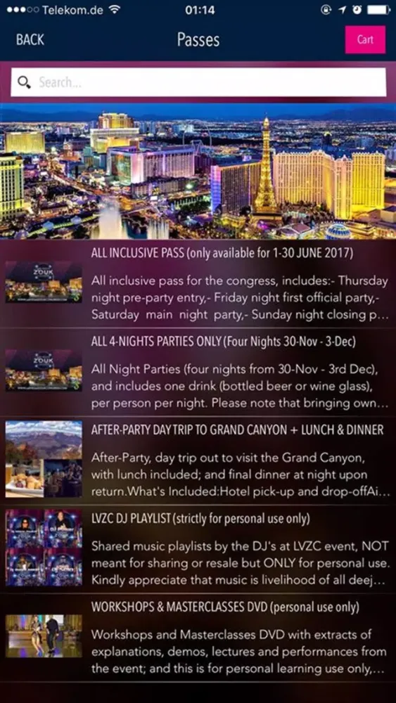 ภาพหน้าจอของ Las Vegas Zouk Congress