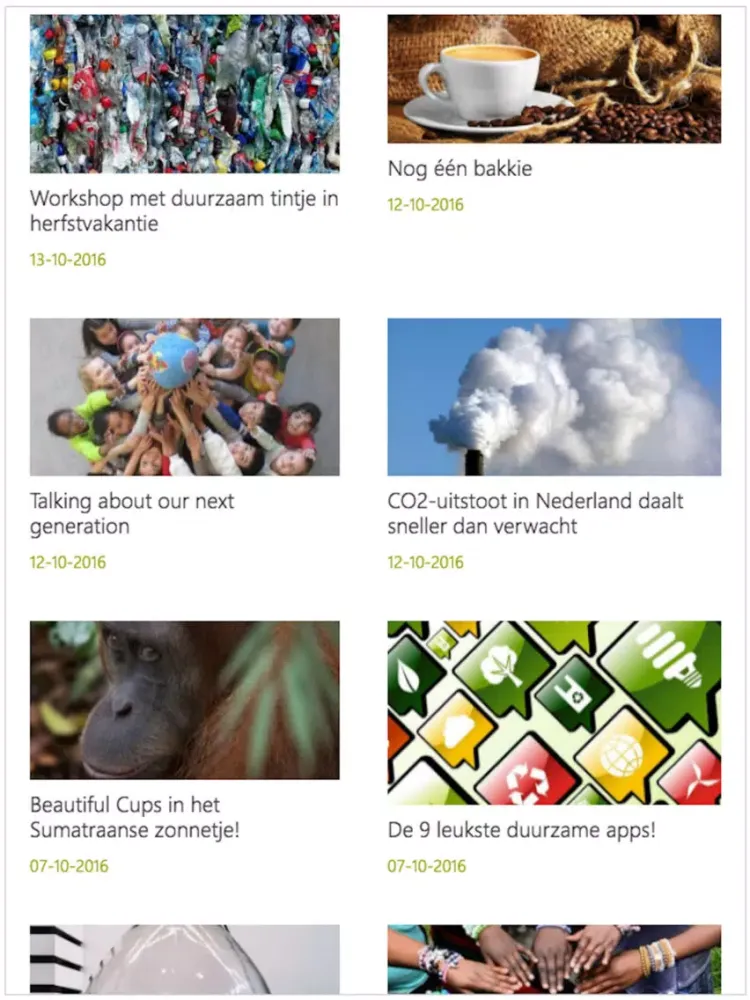 Ảnh chụp màn hình của Beautiful News iPad 