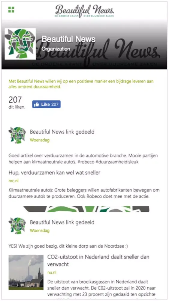Ảnh chụp màn hình của Beautiful News