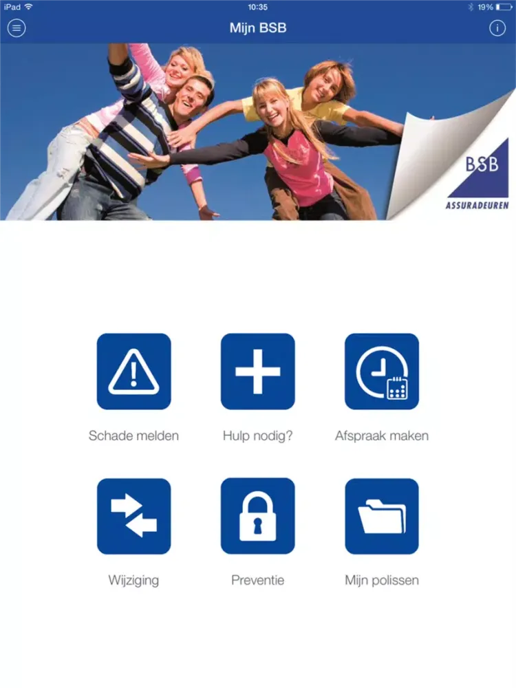 ภาพหน้าจอของ BSB Verzekeringen iPad 