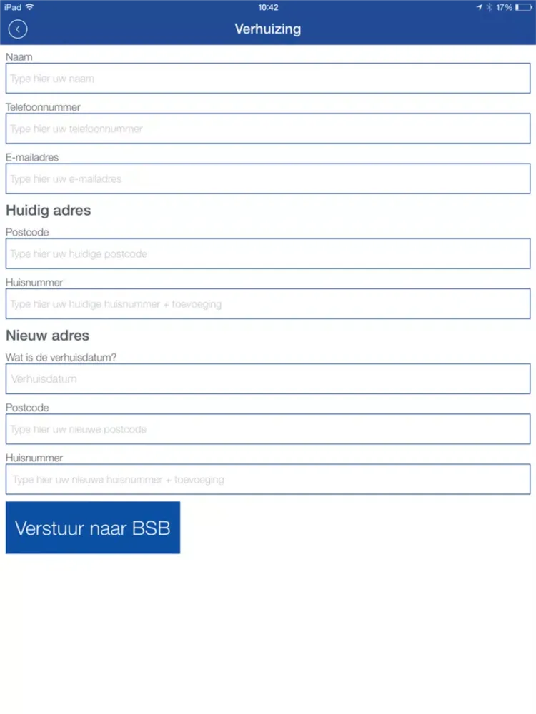 ภาพหน้าจอของ BSB Verzekeringen iPad 
