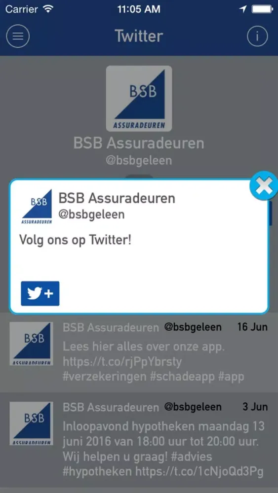 ภาพหน้าจอของ BSB Verzekeringen