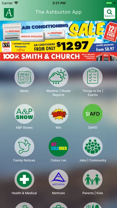 Capturas de tela do The Ashburton App