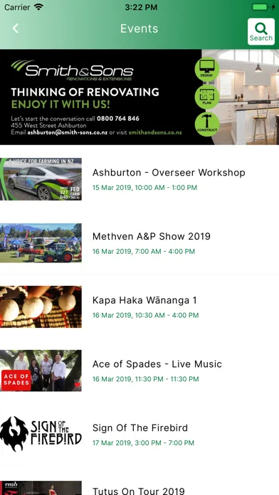 Capturas de tela do The Ashburton App