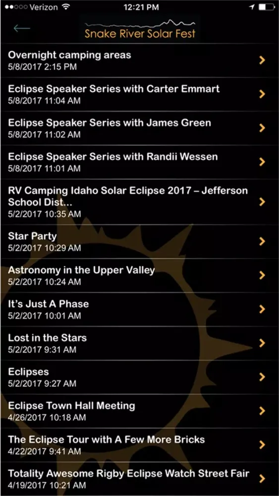 Capturas de tela do Eastern Idaho Eclipse