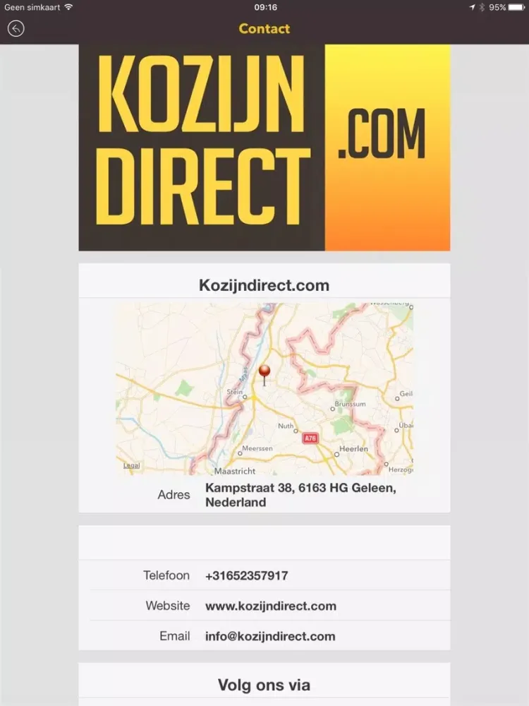 Kozijndirect.com iPad  Screenshots