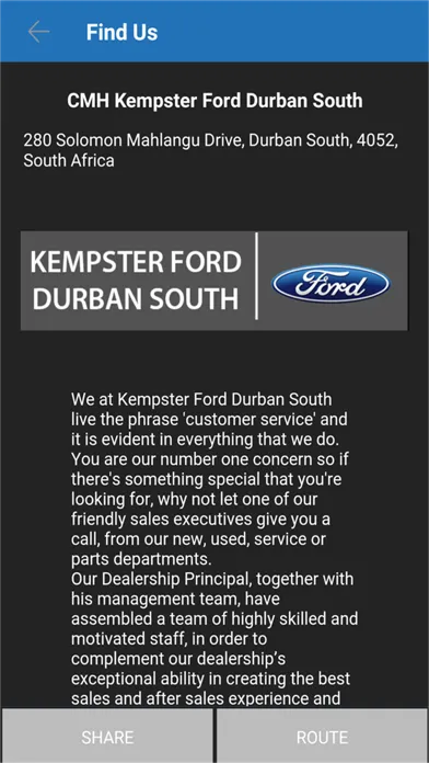 تصاویر CMH Kempster Ford Durban South