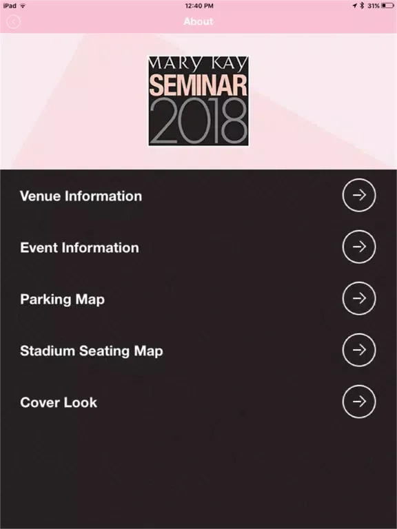 Screenshot di MK Events iPad 