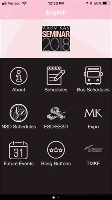 Screenshot di MK Events