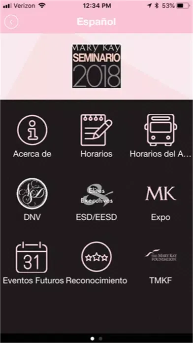 Screenshot di MK Events