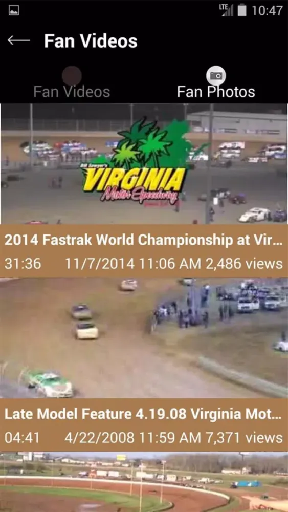 Tangkapan layar Virginia Motor Speedway