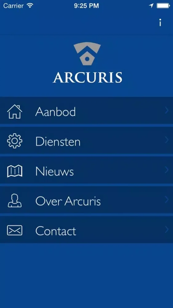 Tangkapan skrin Arcuris Makelaars