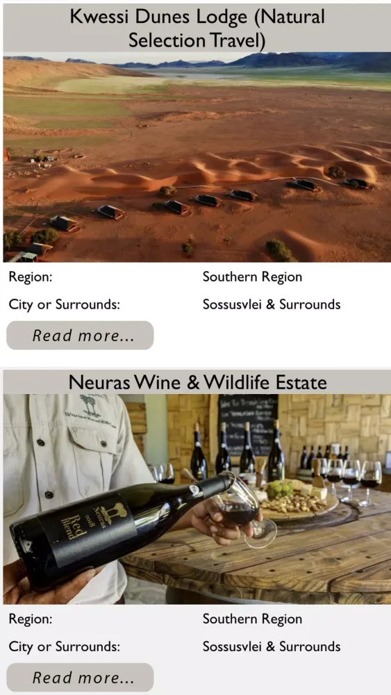 Tangkapan layar Namibia
