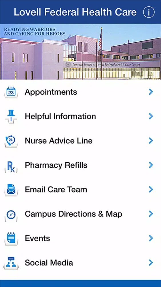 Ảnh chụp màn hình của Lovell Federal Health Care