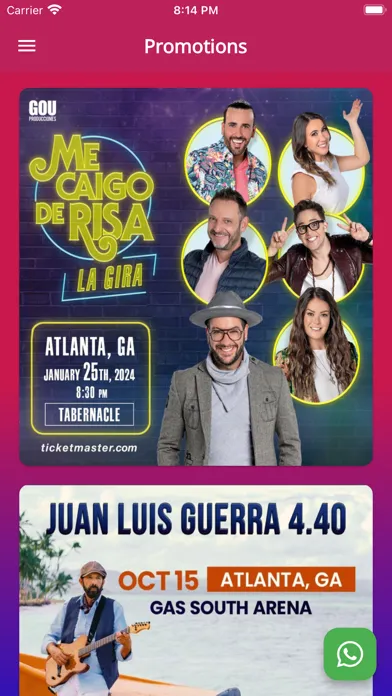 Captures d'écran de La que buena Atlanta