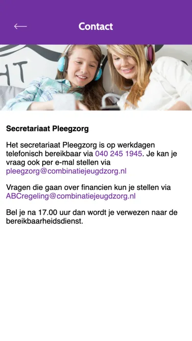 Pleegzorg CombinatieJeugdzorg Ekran Görüntüleri