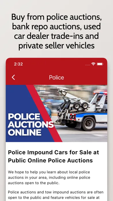 ภาพหน้าจอของ Public Auto Auctions