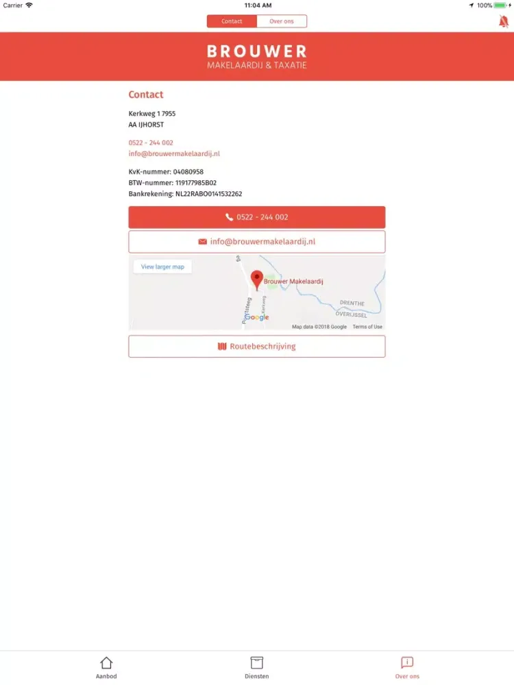 Brouwer Makelaardij iPad  スクリーンショット
