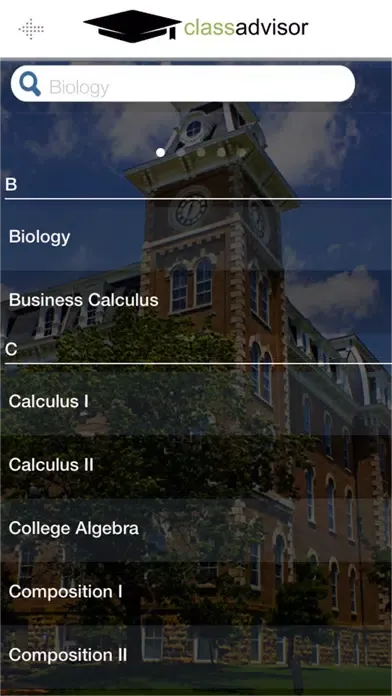 ClassAdvisor Screenshots