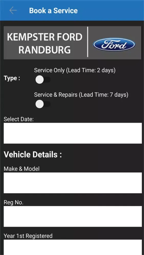 Tangkapan layar CMH Ford Randburg