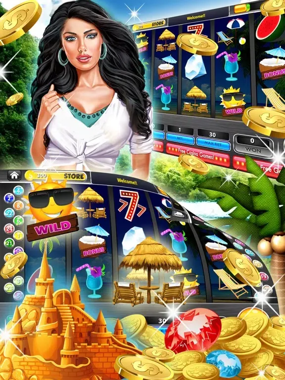 تصاویر Paradise Mania™ Slots: 5-Reel Spin Ember-s Jackpot iPad 
