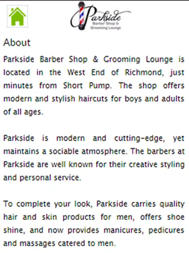 Parkside Barber Shop iPad  Ekran Görüntüleri