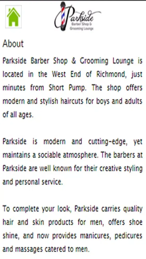 Parkside Barber Shop Ekran Görüntüleri