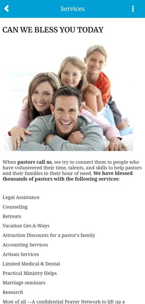 Pastoral Care Inc Screenshots