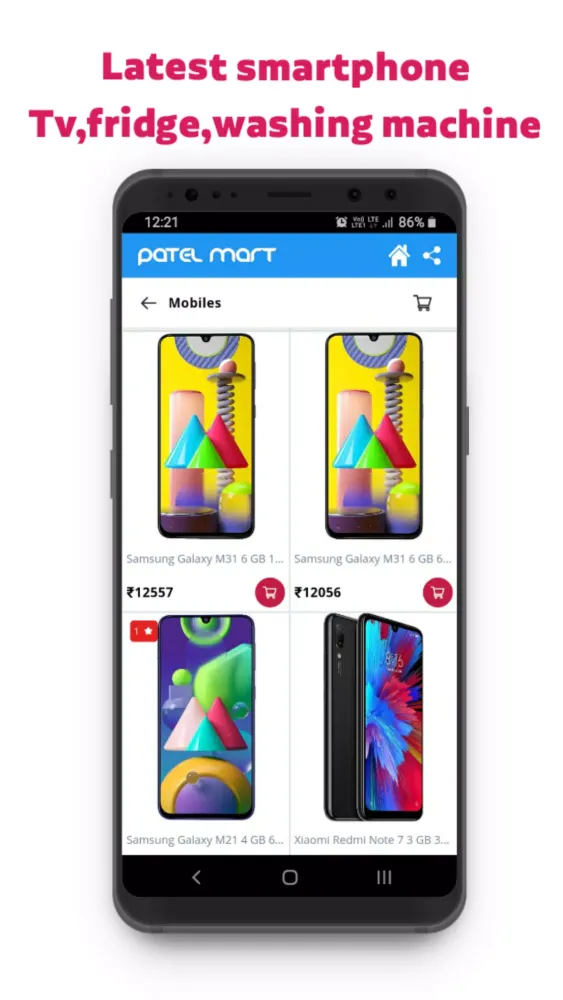 Tangkapan skrin Patel Mart