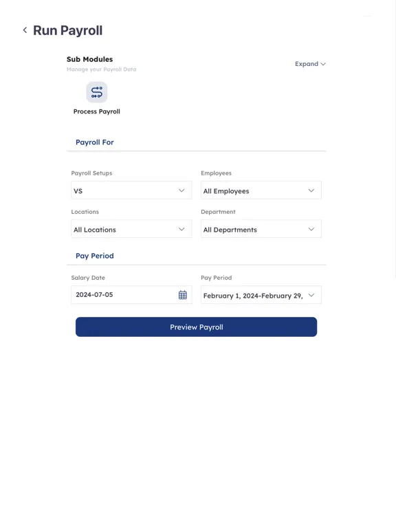 PayDay Global Payroll Software iPad  Screenshots