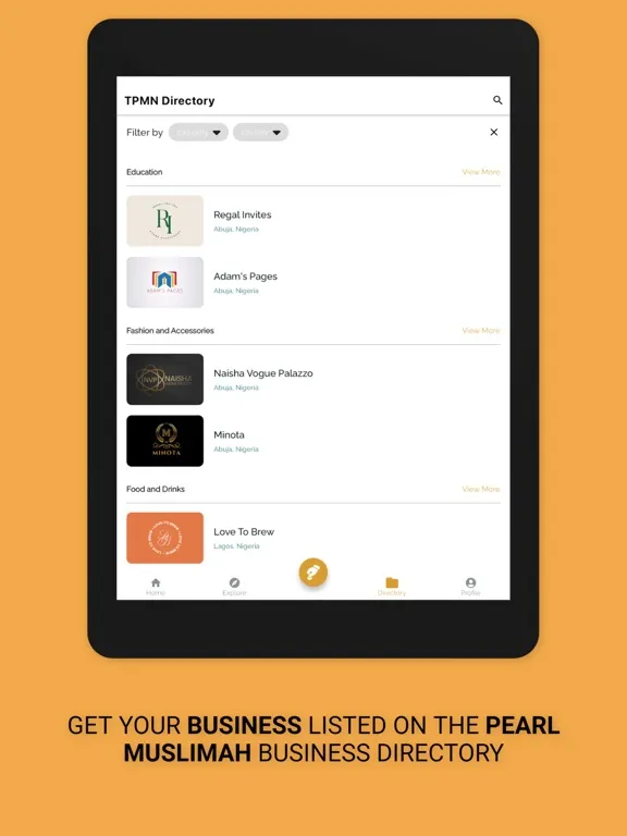 The Pearl Muslimah Network iPad  스크린샷