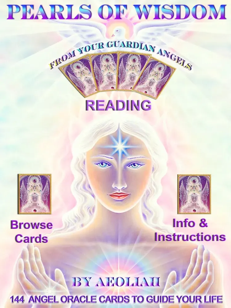 Capturas de tela do PEARLS OF WISDOM ANGEL CARDS ~ AEOLIAH iPad 