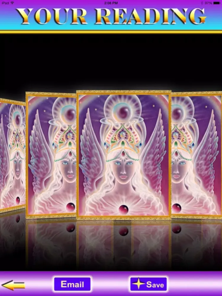Capturas de tela do PEARLS OF WISDOM ANGEL CARDS ~ AEOLIAH iPad 