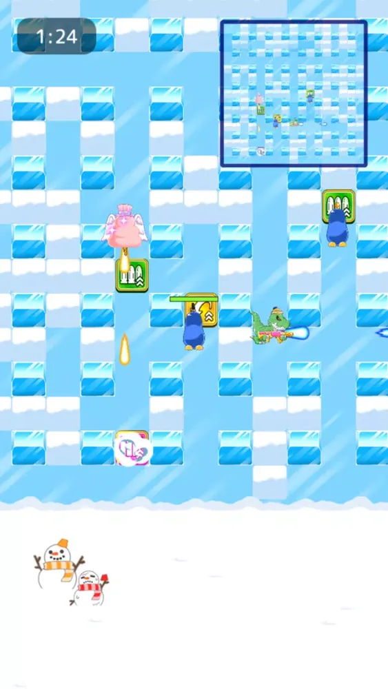 ภาพหน้าจอของ Penguin Wars -Online Battle-